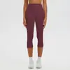 Leggings de Yoga Cepillados de Cintura Alta Pantalones de Pierna Ancha de Siete Puntos Chal Moldeador de Cuerpo Camisola Sujetador Conjunto de Cuatro Piezas
