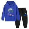 Amigos Arcoíris primavera y otoño nueva ropa infantil suéter para niños pantalones traje de dos piezas sombrero manga larga
