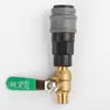 Interruptor de Manopla de Válvula de Bomba de Ar 2/4 Polegadas Válvula de Esfera Conjunto Completo de Acessórios para Compressor de Ar Interruptor de Válvula de Ar Válvula de Saída de Ar Totalmente de Cobre