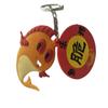Personalizado de Fábrica Joyería de Cuero Anillo de Metal Animal de Dibujos Animados Pez de Silicona Colgante para Llaves Colgante para Bolso de Coche