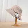 Chapéu Estilo Coreano para Mulheres, Chapéu de Pescador Respirável com Proteção Solar para Primavera e Verão, Chapéu de Tecido Fashion com Laço, Novo Chapéu Bucket Versátil