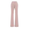 Calça Sexy Cintura Baixa Boca de Sino Garota Quente Verão 2025 Novo Cordão Cadarço Modelador Levanta Bumbum Calça Flare Calça Casual
