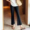 2026 Nuevo Modelo Pantalones de Yoga Acampanados Levanta Glúteos para Mujer, Pantalones Deportivos Cropped Ajustados para Mujeres Petites, Pantalones de Fitness Primavera y Otoño