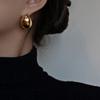 Nuevos Pendientes Metálicos Plateados de Gota de Agua Esotéricos de Moda para Mujer, Lujo Ligero, Gama Alta, Elegantes y con Estilo