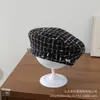Boina para Niños Otoño Invierno Bebé Niño Pequeño Estilo Francés Tweed Cuadros Gorro de Pintor para Bebé Moderno Sombrero Octagonal