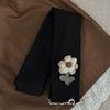 Novas Calças Leggings de Primavera e Outono para Meninas com Estampa de Trigo, Alta Elasticidade, Meias-Calças Confortáveis para Crianças Pequenas e Bebês, Meia-Calça de Nove Pontos para Roupa Externa