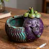 Cenicero de Resina Personalizado Divertido e Interesante con Forma de Mangostán, Adornos para el Hogar, Oficina, Escritorio, Cenicero Creativo, Personalización