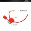 Caja de Fusibles Cerámica para Patinete Eléctrico Fusible de 30A Motocicleta con Inserto Portafusibles Universal Accesorios