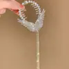 Horquilla con borlas y alas de ángel de súper hada para mujer, accesorio para el cabello con clip en la parte posterior, con agarre en la cabeza y bola, para recogido, tocado