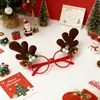 Ming Guan Nuevas Decoraciones Navideñas Astas Creativas Cascabeles Monturas de Gafas Decoraciones de Ambiente Festivo Accesorios para Fotos