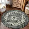 Alfombra Redonda Persa Vintage Transfronteriza para Piso, Alfombra de Sala de Estar, Alfombra Decorativa Redonda para Mesita de Noche de Dormitorio, Alfombra para Mesa de Centro de Sofá, En Stock