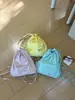 Mochila com cordão de grande capacidade estilo Ins versão coreana para mulheres, bolsa com cordão estilo japonês, mochila esportiva casual leve para viagem para mulheres