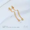 Acero de Titanio Antidesvanecimiento Superficie Lisa Forma de Corazón Estrella de Cinco Puntas Ovalada Gota de Agua Cierre de Langosta Cadena de Extensión Accesorios de Joyería Hechos a Mano para Bricolaje