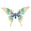Broche de borboleta esmaltado inseto animal luz luxo gradiente corsage de alta qualidade terno jaqueta suéter pino presente feminino