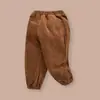 Calças Infantis Calças de Veludo para Meninos Primavera e Outono Calças Casuais para Bebês Meninas Roupa de Outono Infantil Algodão Puro