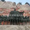 Adornos Cuadrados Grandes de Paisaje Escultura del Carro de Apolo Fundición de Cobre Puro Precio Fábrica de Tallado en Cobre del Condado de Tang Producción