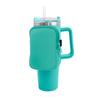 Material de mergulho bolsa de moedas antiderrapante conjunto de copos de gelo absorventes para carro bolsa de armazenamento conjunto de copos isolantes com alça de gelo 40oz