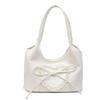 Bolsa Grande com Laço de Alto Acabamento para Mulheres 2025 Novo Estilo Moda Personalizada Ombro Único Axila Elegante Bolsa Saco