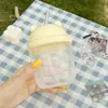 Vaso de Plástico, Vaso de Aspecto Elegante, Vaso con Popote, Vaso Grande de Barriga para Niños, Mini Vaso de Agua para Estudiantes, Vaso Portátil, Vaso de Leche
