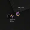 Plata S925 chapada en oro de 24 quilates para todo el cuerpo, cuentas espaciadoras de gato pequeño acostado con forma de gota de amatista piezoeléctrica, accesorios para joyería DIY, accesorios de plata
