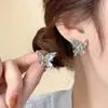 Presilhas de Orelha Estilo Coreano Sem Furo, Brincos com Design Estiloso para Mulheres, Presilhas de Osso da Orelha com Borboleta e Pérola de Franja Longa, Alto Padrão