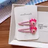 Pinza para el pelo de personaje de dibujos animados de resina Dongdaemun de Corea del Sur para niñas, Diadema grande con estampado explosivo de animales, Par de pinzas