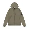 Sudadera con capucha y cremallera de manga larga, cárdigan clásico de color liso, para hombre y mujer, Ius Trend