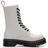 Botas de Herramienta 1490 para Mujer de 10 Agujeros Suela Gruesa Botas Cortas de Pareja Botas de Cuero Genuino para Hombre y Mujer Punta Redonda Moda Europea y Americana Zapatos de Automovilismo
