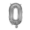 Globos de Foil Plateados de 16 pulgadas con Letras Inglesas A-Z y Números 0-9, Soportan Varios Conjuntos de Combinaciones de Globos de Papel de Aluminio