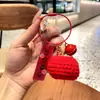 Pingente criativo tecido à mão coisas boas acontecem pingente requintado de Caqui pingente de bolsa joia pingente de bolsa de livro feminina pequeno presente