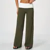 Nuevos Pantalones Deportivos Cepillados con Colores Contrastantes, Cintura Alta, Control de Abdomen, Levanta Glúteos, Secado Rápido, para Correr, Yoga, Pantalones de Pierna Ancha para Mujer 9666