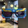 Óculos de Sol Desenho Robô para Meninos, Engrenagem Estilo Robô Legal, Óculos de Sol Infantis, Roupas de Férias, Óculos para Meninos