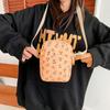 Este ano, a popular bolsa quadrada pequena de veludo cotelê feminina, bolsa transversal de ombro, bolsa de cereja, mochila pequena e elegante, bolsa de viagem