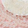 Cuentas sueltas redondas de acrílico de 10 mm de nuevo color, accesorios de joyería DIY, chapado, resaltado, material de pulsera de perlas de imitación