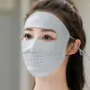 Máscara de Proteção Solar para Mulheres, Proteção UV, Máscara Facial de Seda Gelada, Máscara Facial, Facekini, Proteção do Pescoço, UPF50+, Estilo Respirável