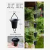 Cadena de Lluvia para Patio Bandeja de Agua Cadena de Lluvia para Techo de Villa Canalón de Lluvia Canalón Decoración de Carrillón de Viento Cadena de Drenaje Accesorios para Drenaje