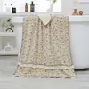 Toalla de Baño para Mujer con Encaje Francés Toalla de Baño de Terciopelo de Coral de Alta Gama Absorbente y Sin Pelusa Bata de Baño para Adultos Nueva al por Mayor