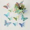 Papel Tapiz Decorativo Estéreo Mariposa Recortada en 3D Transfronteriza Doble Capa Textura Metálica Mariposa Simulada Mixta Pegatina de Pared