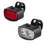 Farol Dianteiro e Traseiro de Bicicleta Transfronteiriço, Luz de Advertência para Mountain Bike com Carregamento USB, Farol Dianteiro e Traseiro de Bicicleta Vermelho e Branco