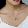 Accesorios de venta transfronteriza, colgante de mariposa vintage de diamantes, cadena de clavícula, collar sencillo que combina con todo para mujer