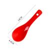 Cuchara de cerámica roja para bodas, cuchara de sopa creativa para el hogar, cuchara de sopa, cuchara de alto valor de color, cuchara de gachas, cuchara de postre