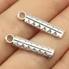 24X5Mm 0,9g Prata Antiga DIY Liga de Zinco Acessórios para Joias Artigos de Uso Diário Pingente Régua