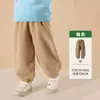 Ropa Infantil Amila 2026 Invierno Nuevos Pantalones Jogger Forrados de Polar para Niñas Pantalones Cálidos con Bordado Lindo para Niños