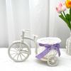 Quarto escritório cesta de flores bicicleta triciclo cesta de armazenamento cesta de flores decorativas artesanato enfeites cesta