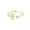 Anillos Minimalistas Transfronterizos con Iniciales de 26 Letras para Mujer, Anillos Abiertos Ajustables con Letras del Alfabeto Inglés