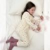 10A Antibacteriano Atualizado Outono e Inverno Infantil Algodão Puro Sem Costura Roupa de Casa Roupa Íntima Bebê Pijama de Lã Stretch