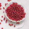 Jade sintético cornalina roja agujero recto cuenta redonda cuentas sueltas diy paquete de material para tejido hecho a mano accesorios para cuentas de joyería venta al por mayor