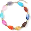 Collar Popular Transfronterizo Europeo y Americano de Resina de Colores Estilo Dopamina Cadena para Clavícula de Moda Collar Versátil de Gama Alta