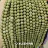 Ventas Directas de Fábrica Alxa Cuentas Redondas al por Mayor Naturales Alxa Matcha Verde Cuentas Sueltas Accesorios para Joyería DIY