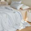 Conjunto de Quatro Peças Lanjing Tencel Classe A Anos 60 Bordado Exquisito Amigo da Pele Dormir Nu Lençol Capa de Edredom Fresco Sedoso Roupa de Cama de Verão